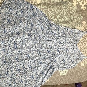 Blue floral romper size small
